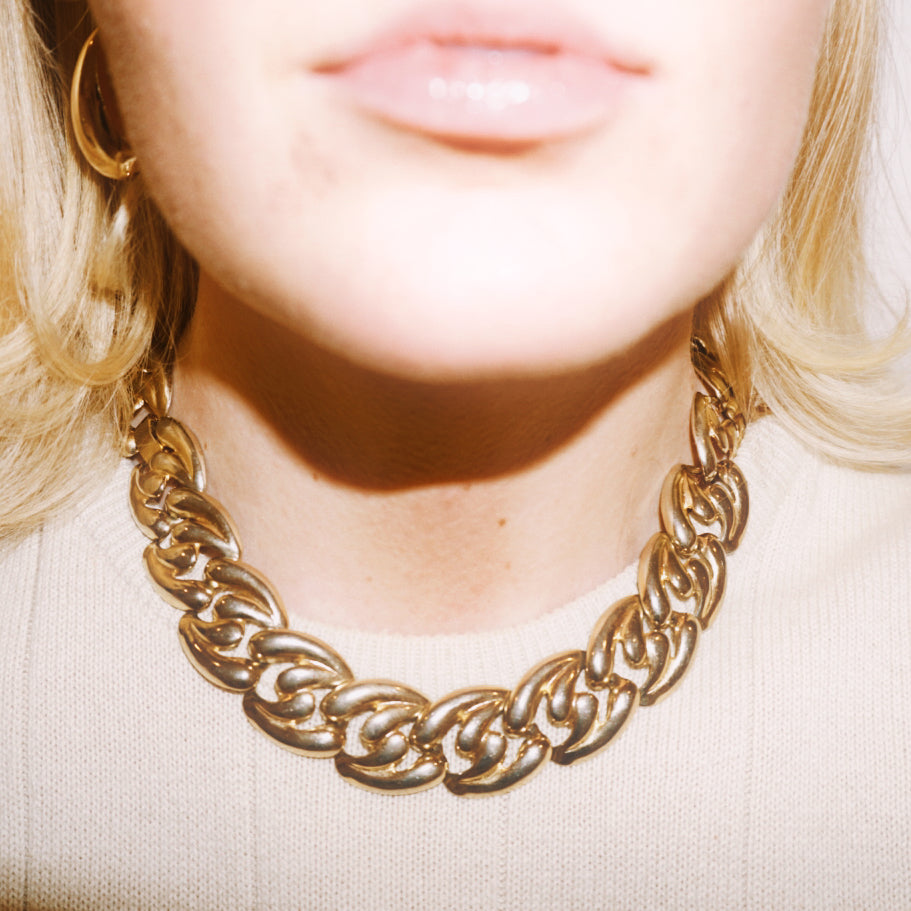 Vintage Wide Gold Chain