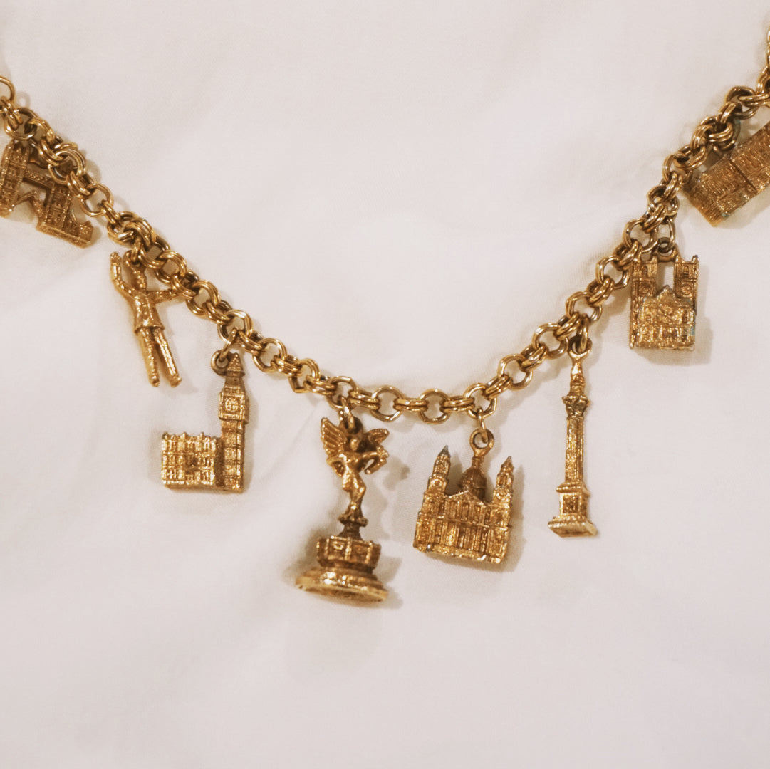 Vintage Gold Charm Bracelet