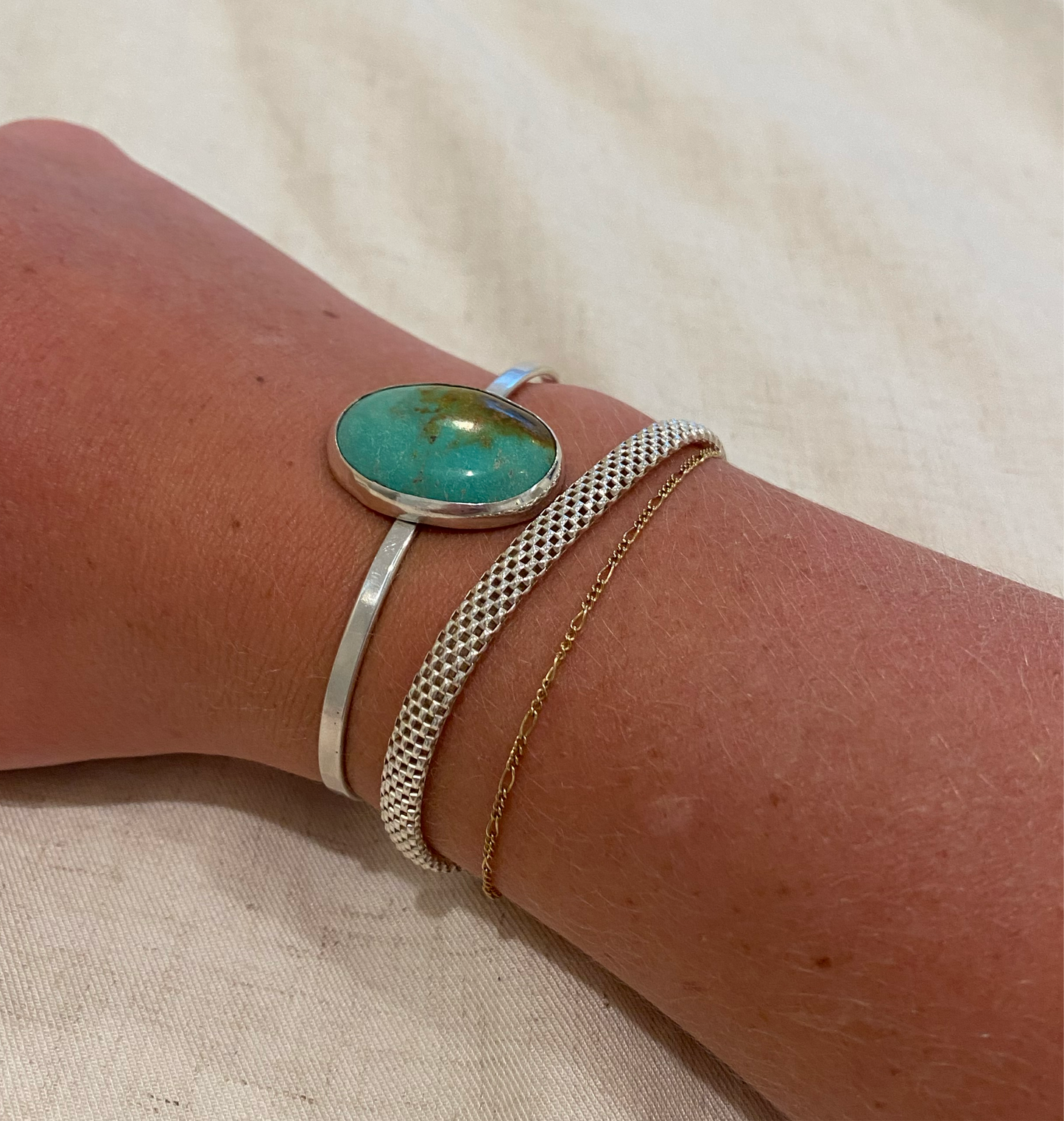 Sterling Silver Turquoise Cuff