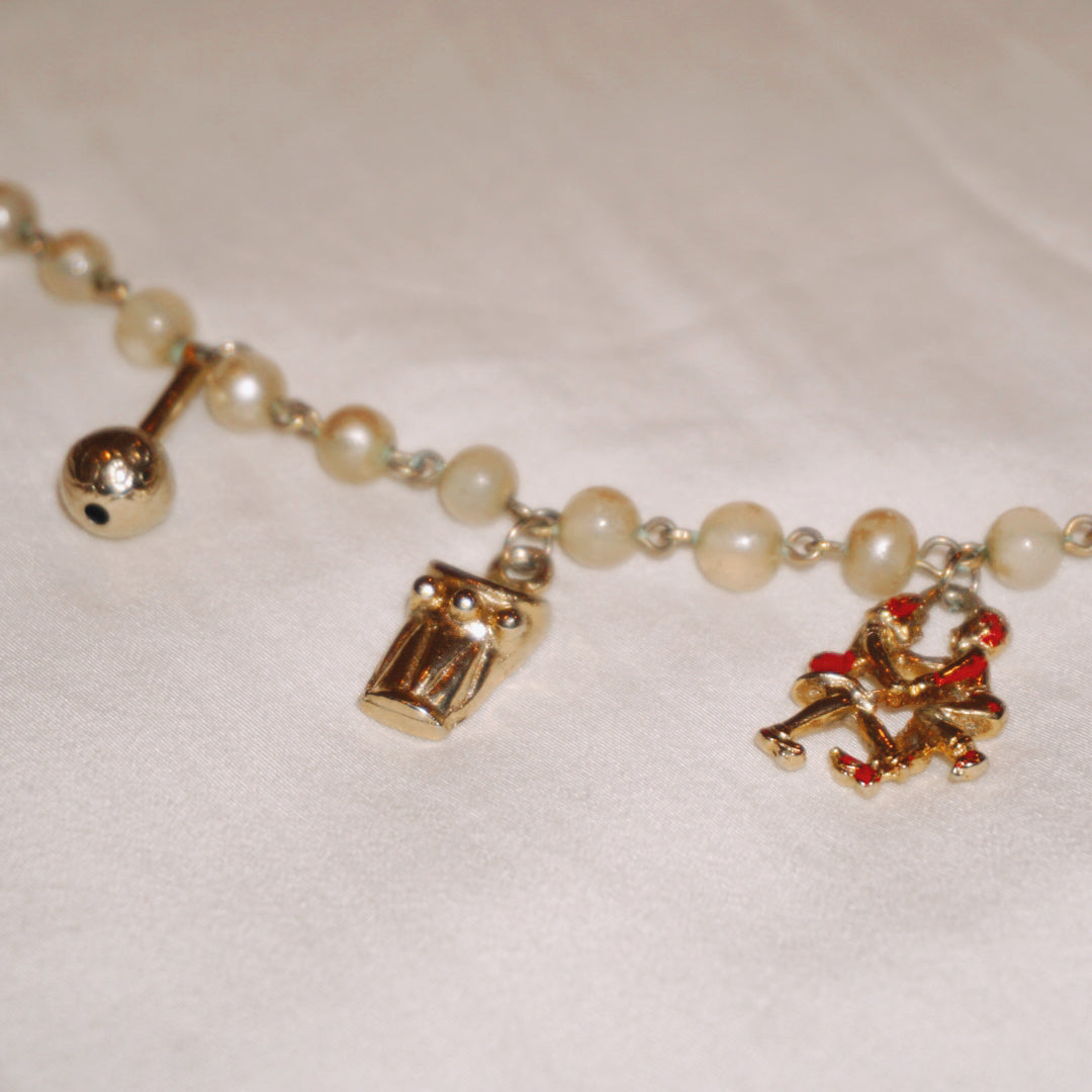 Vintage Musical Charm Bracelet