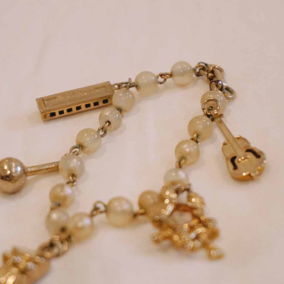 Vintage Musical Charm Bracelet