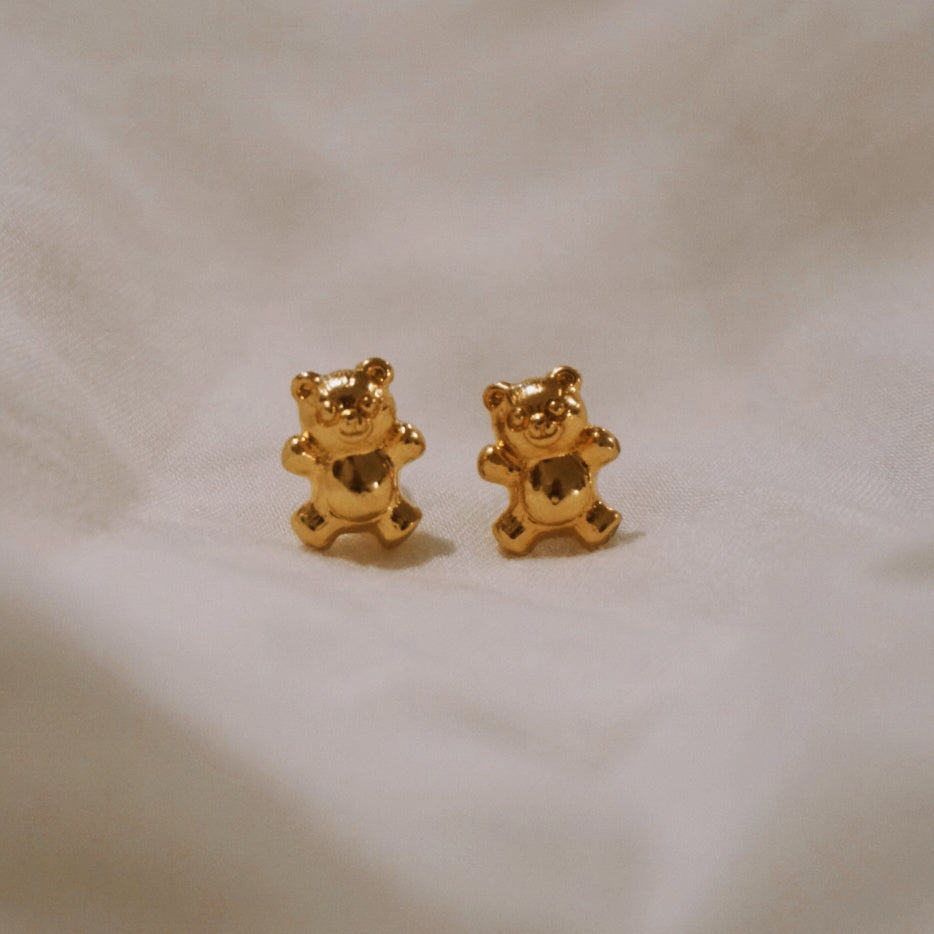 Vintage Teddy Bear Studs