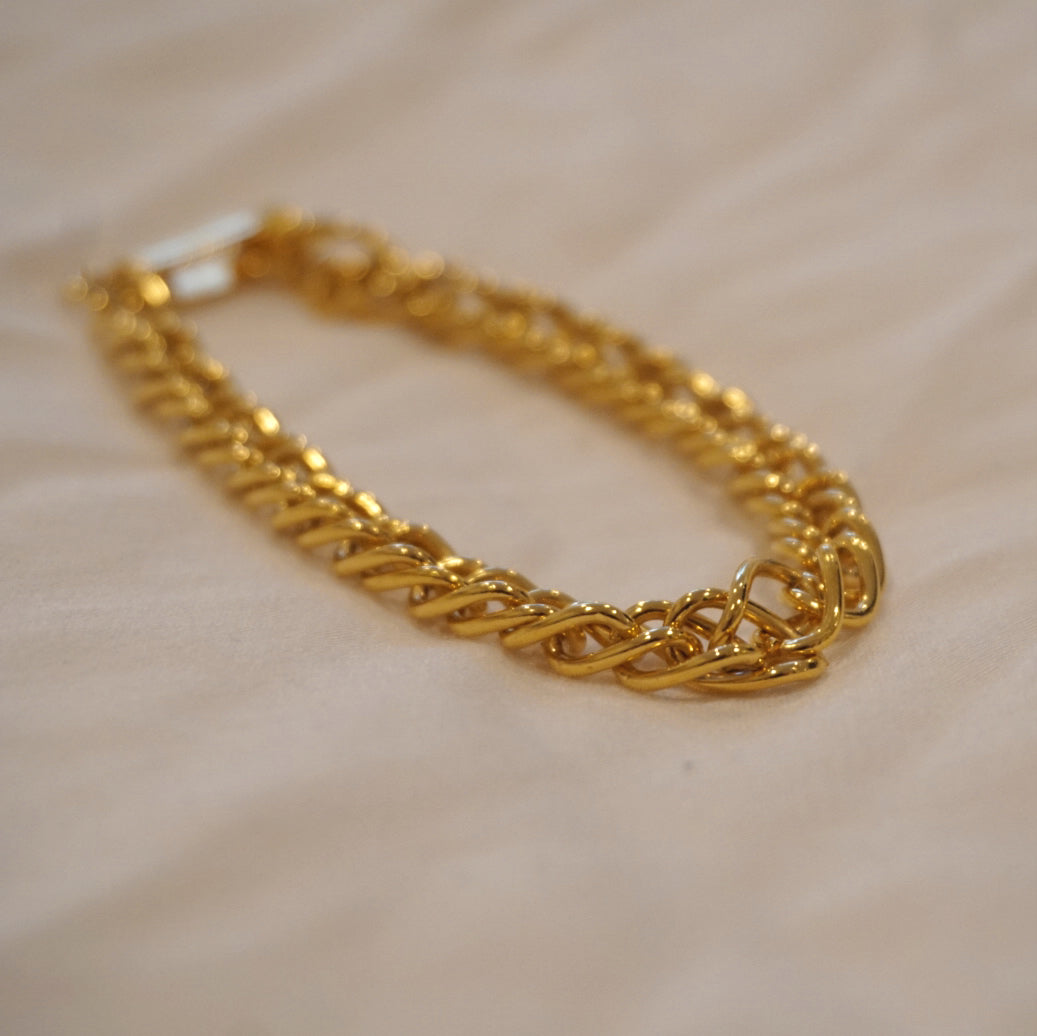 Vintage Gold Chain Bracelet