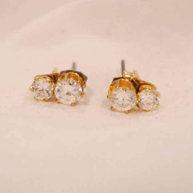 Vintage Diamond Earrings (2 pairs)