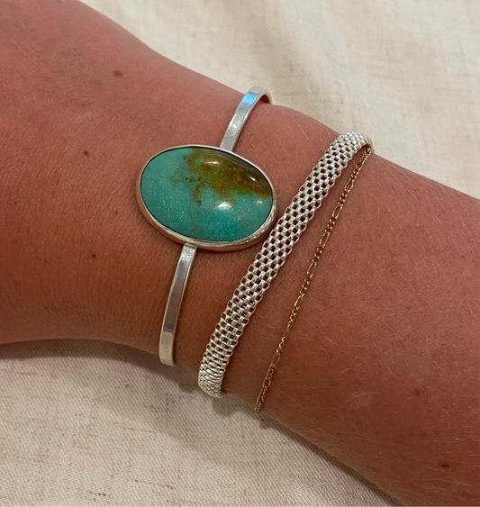 Sterling Silver Turquoise Cuff