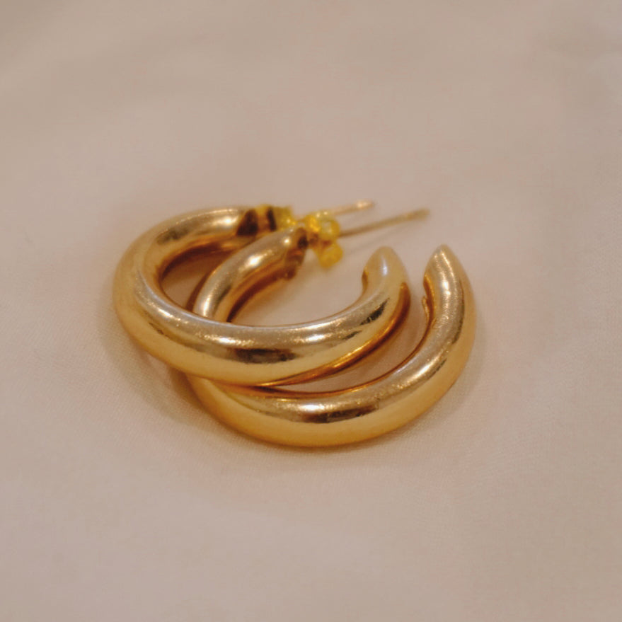 Vintage Gold Hoops (Small)