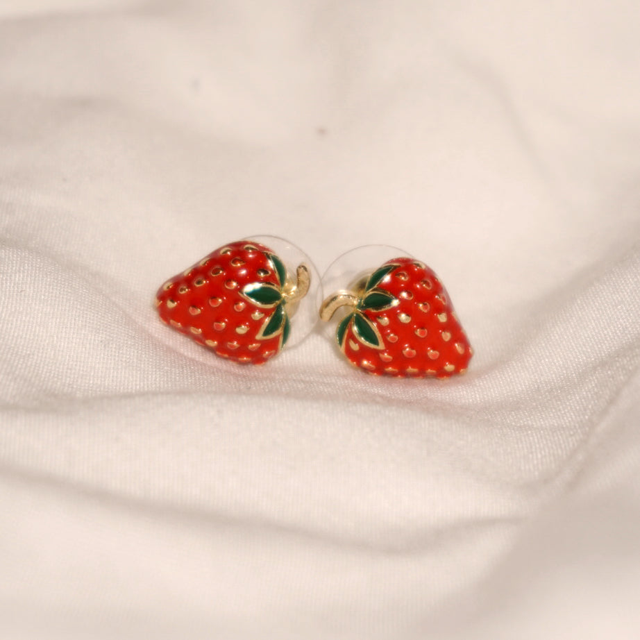 Vintage Strawberry Studs