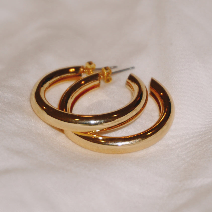 Vintage Gold Hoops (Large)