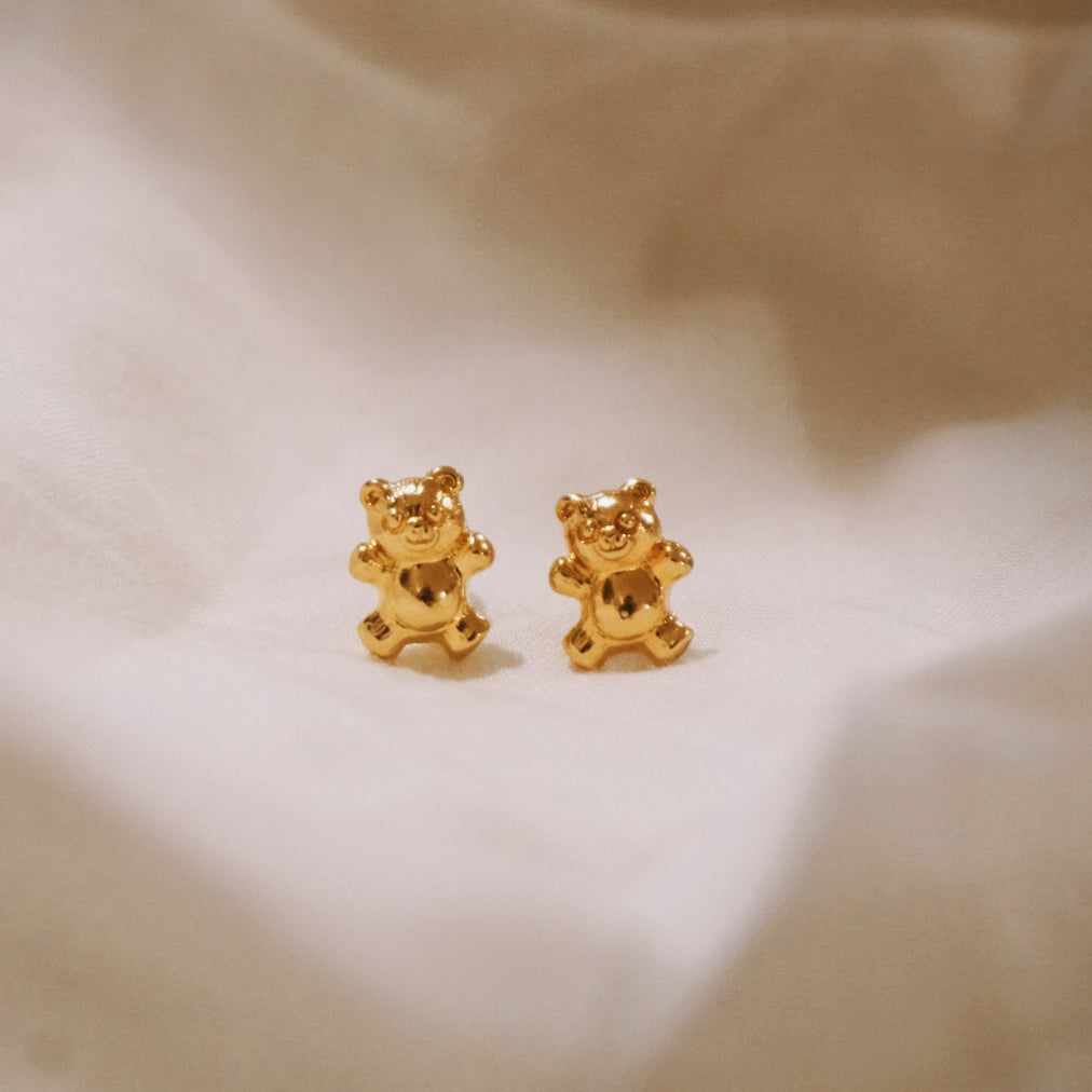 Vintage Teddy Bear Studs