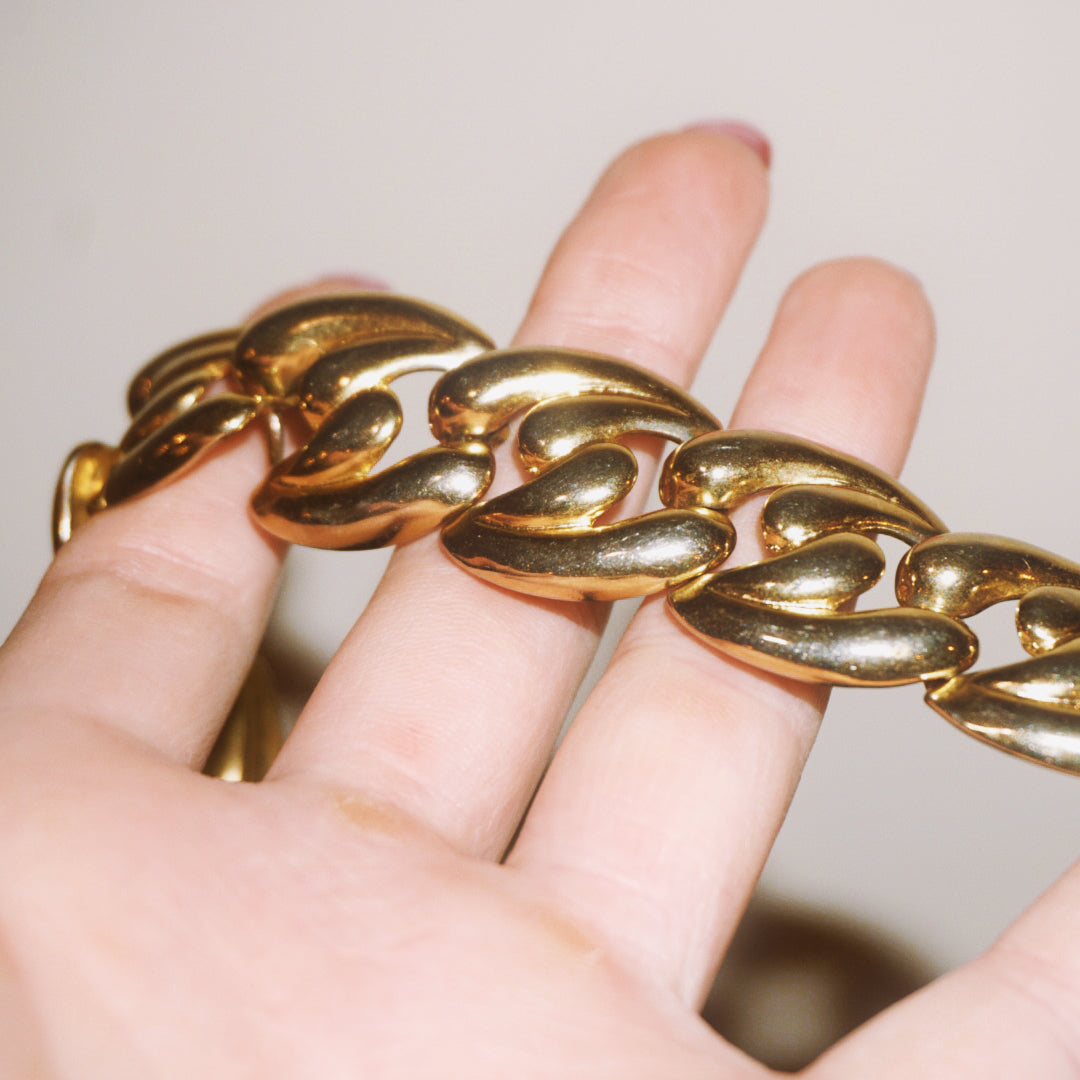 Vintage Wide Gold Chain