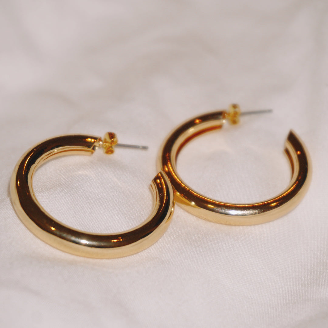 Vintage Gold Hoops (Large)