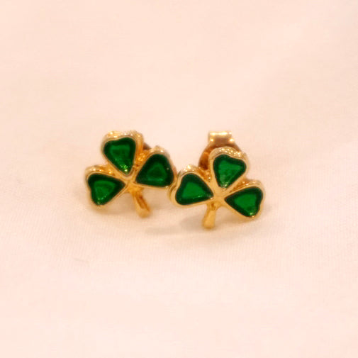 Vintage Lucky Clover Studs ☘️