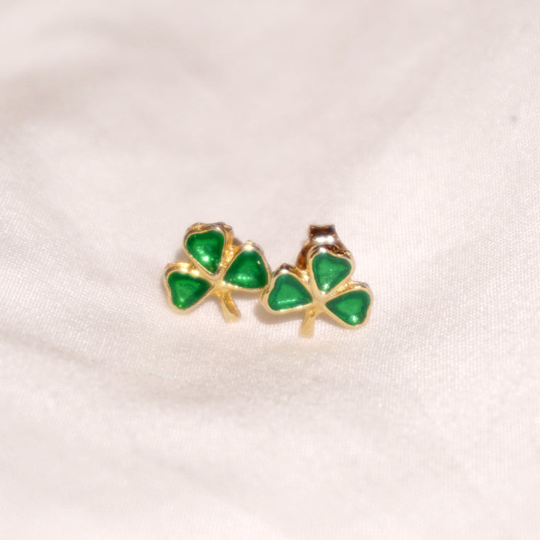 Vintage Lucky Clover Studs ☘️