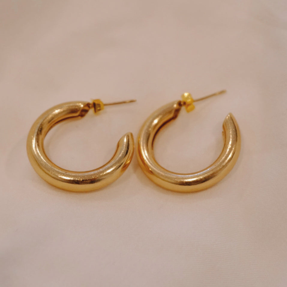 Vintage Gold Hoops (Small)