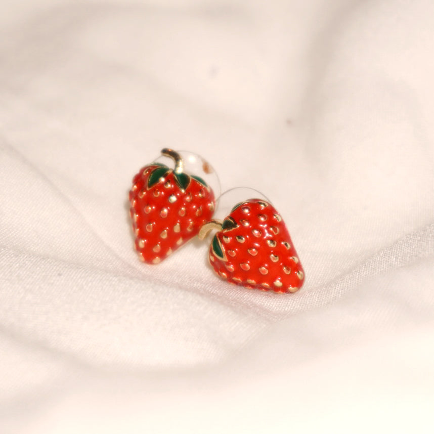 Vintage Strawberry Studs